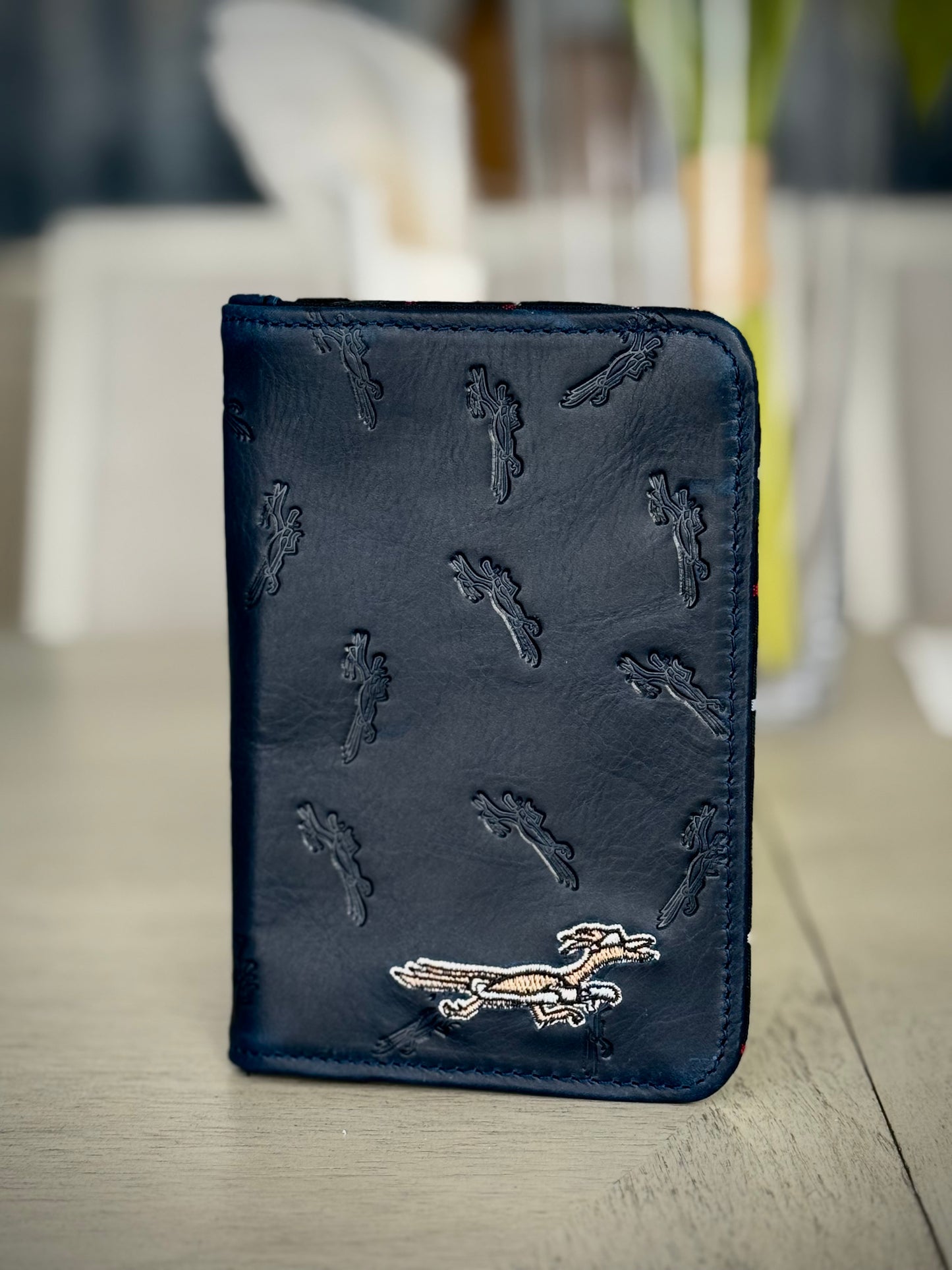 Beep! Leather Scorecard Holder - Dancing Debossed Beep!